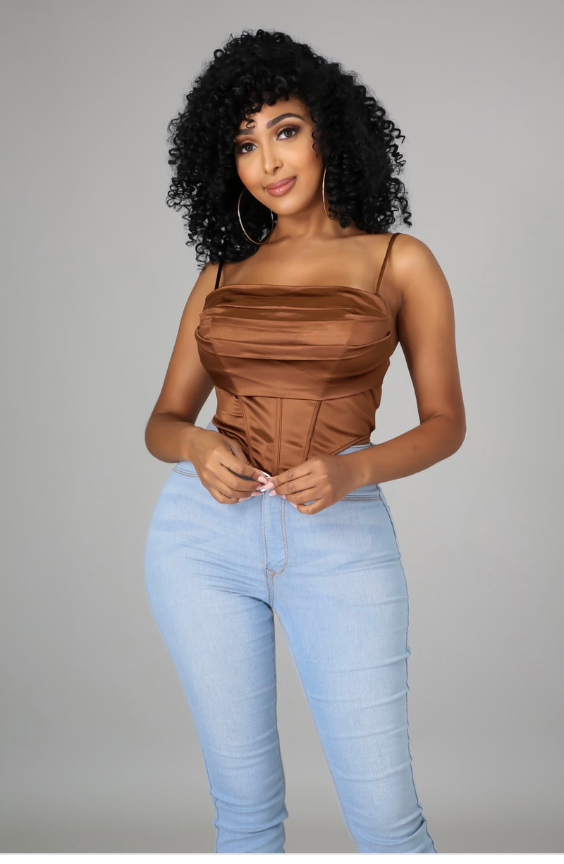 Outside Corset Crop Top