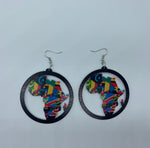 One africa, wooden earring