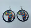 One africa, wooden earring