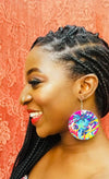 Black girl magic, wooden earring