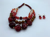 Lema Pearl and beads necklace set